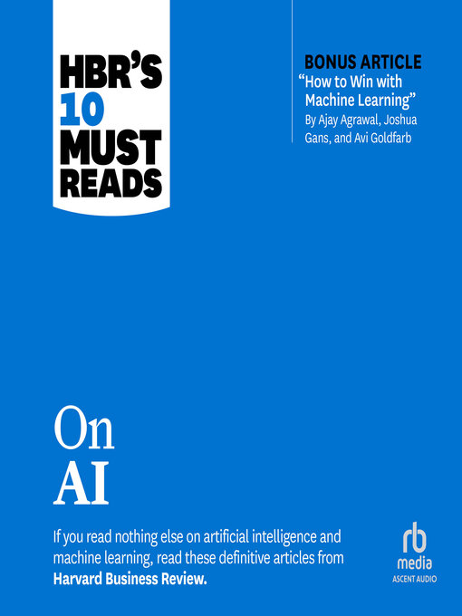 Title details for HBR's 10 Must Reads on AI by Harvard Business Review - Available